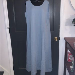 Coldwater Creek Denim Chambray Maxi Dress Size XL